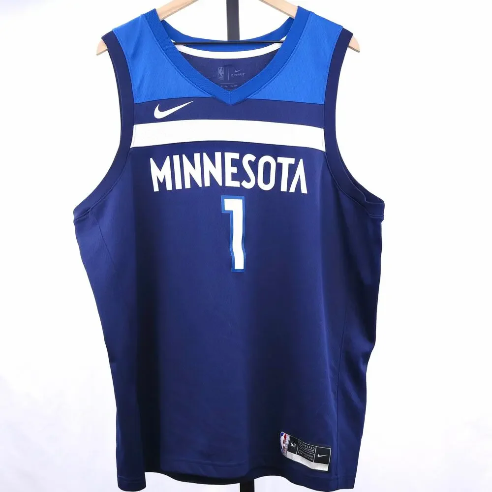 Nike Minnesota Timberwolves Anthony Edwards #1 Swingman Jersey Mens XXL 56